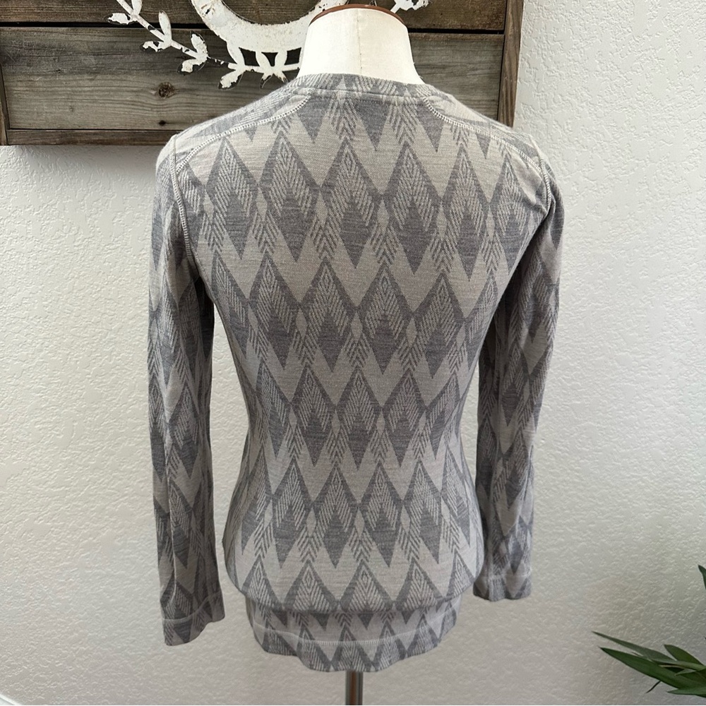 Smartwool Gray Patterned Women's Base Layer Merin… - image 2